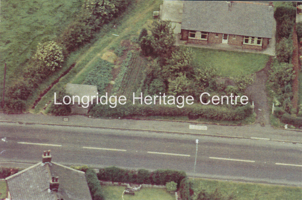 221A - Preston Road, Alston - An aerial view showing the wartime pill box - 1972